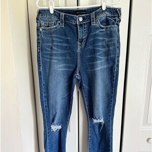 True Religion Halle Midrise Super Skinny jean, size 34.